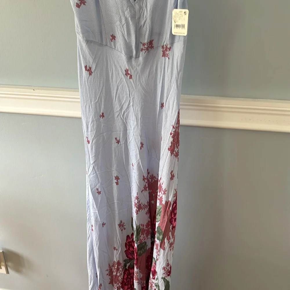 Free People Get to You Floral Maxi Sundress Size small NWT Hydrangea Combo